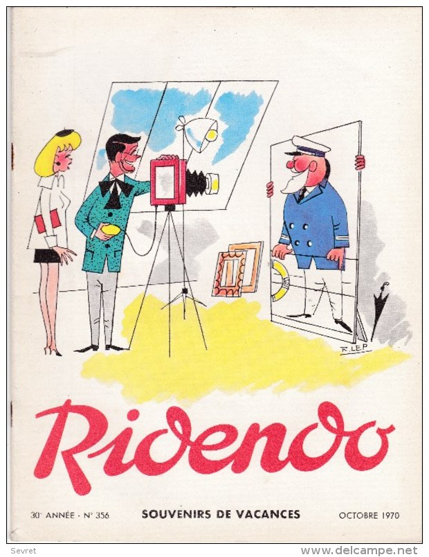 RIDENDO  N° 356 . Revue  Humoristique Médicale Illustrée.- SOUVENIRS DE VACANCES - Medicine & Health