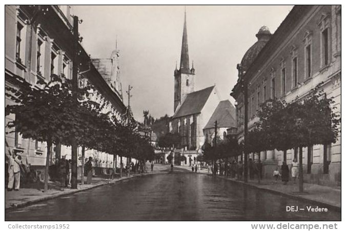 47349- DEJ- STREET VIEW, CHURCH - Rumänien