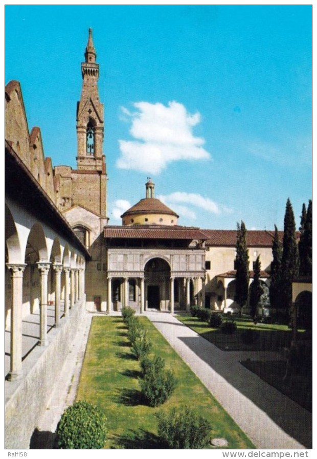 1 AK Italien * Kloster S. Croce Und Die Pazzi-Kapelle In Florenz * - Firenze (Florence)