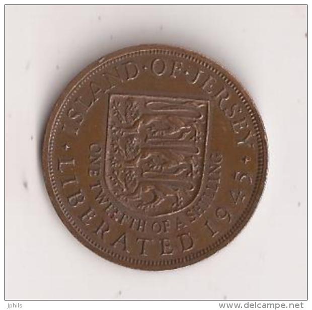 JERSEY 1/12 SHILLING 1945 - Jersey