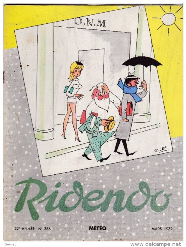 RIDENDO  N° 386 . Revue Médicale Humoristique Illustrée.  METEO - Médecine & Santé
