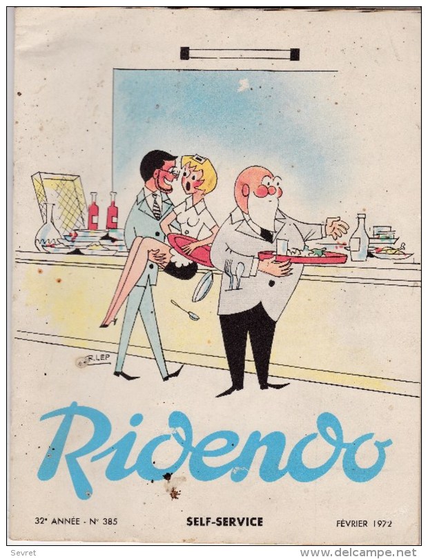 RIDENDO  N° 385 . Revue Médicale Humoristique Illustrée.  SELF-SERVICE - Medicina & Salud