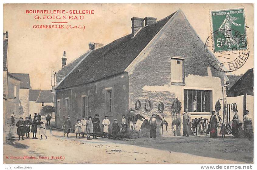 Gommerville    28      Maison Joigneau.  Bourrellerie. Sellerie     (ramollie) - Autres & Non Classés