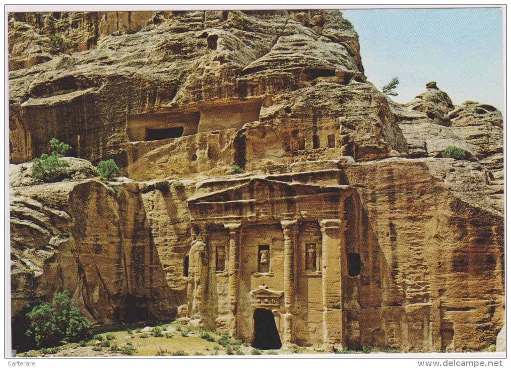 JORDANIE,JORDAN,ED DEIR,PETRA DE MA´AN,TEMPLE,MONASTERE CHRETIEN,NABATEENS,taillé E Dans La Roche - Giordania