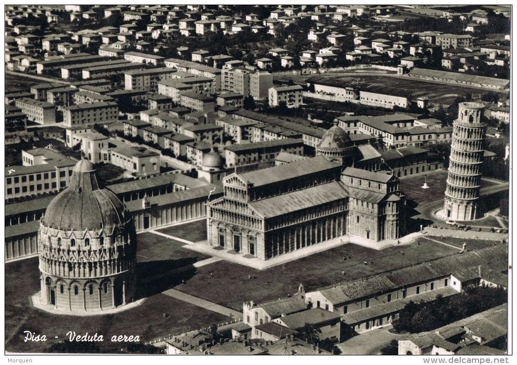 19001. Postal Aerea ROMA 1959. Vista Desde Avion - 1946-60: Marcophilia