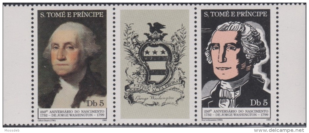 SÃO TOMÉ E PRINCIPE 1982  250 YEARS OF THE BIRTH OF G. WASHINGTON - George Washington