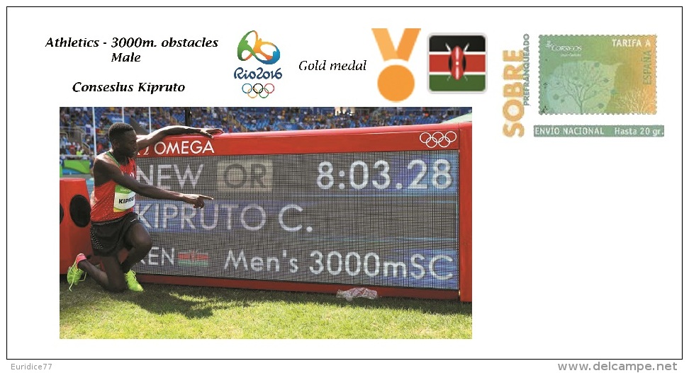 Spain 2016 - Olympic Games Rio 2016 - Gold Medal Athletics Male Kenya Cover - Otros & Sin Clasificación