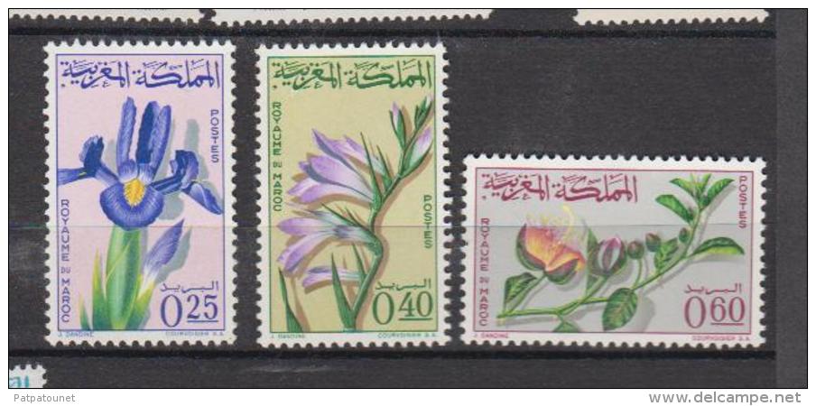 Maroc YV 480/2 N MNH 1965 Fleurs - Morocco (1956-...)