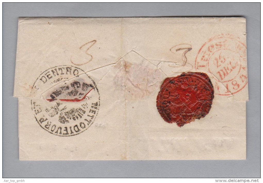 Griechenland 1844-12-10 Salonisii (Saloniki) Brief Nach Triest - ...-1861 Prephilately