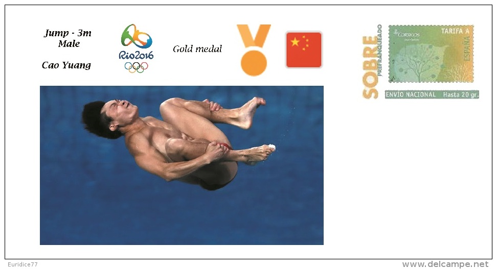 Spain 2016 - Olympic Games Rio 2016 - Gold Medal Jump Male China Cover - Otros & Sin Clasificación