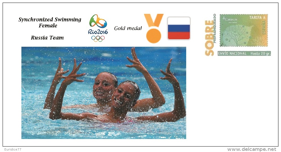 Spain 2016 - Olympic Games Rio 2016 - Gold Medal Swimming  Female Russia Cover - Otros & Sin Clasificación