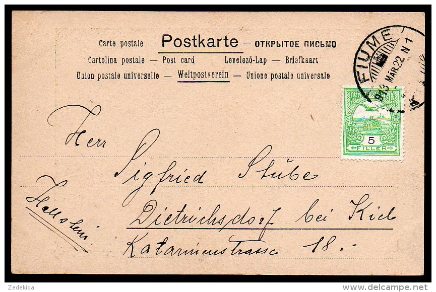 5996 - Alte Gemäldekarte - Liedkarte - Kunstverlag  Phiipp Wien - Gel 1922 - Schubertlieder - Other & Unclassified