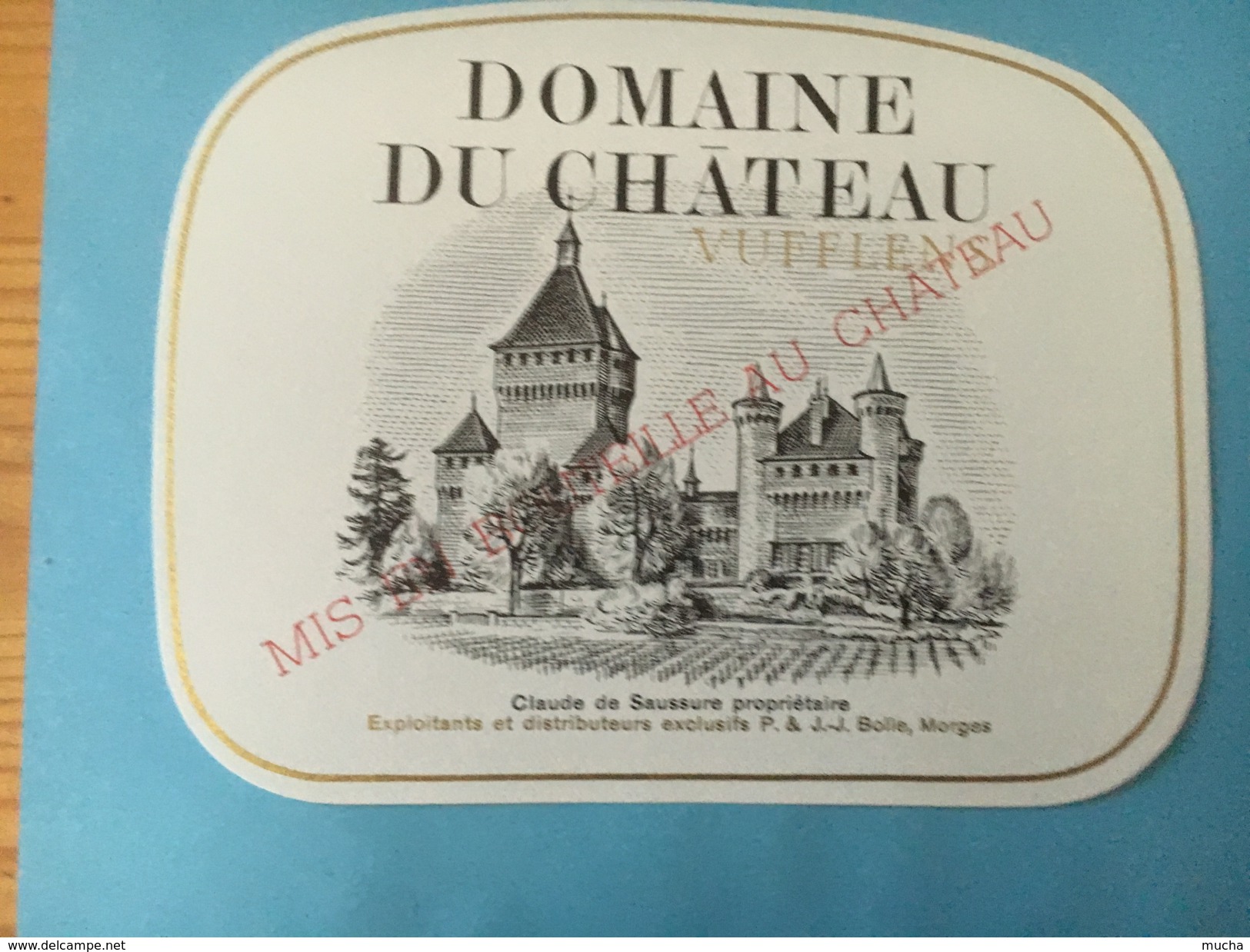 1510- Suisse Vaud  Domaine Du Château De Vufflens - Autres & Non Classés
