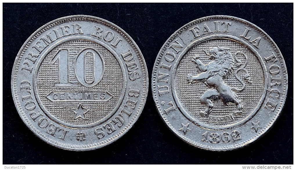 10 Centimes 1862 Belgique. Qualité! - 10 Centimes