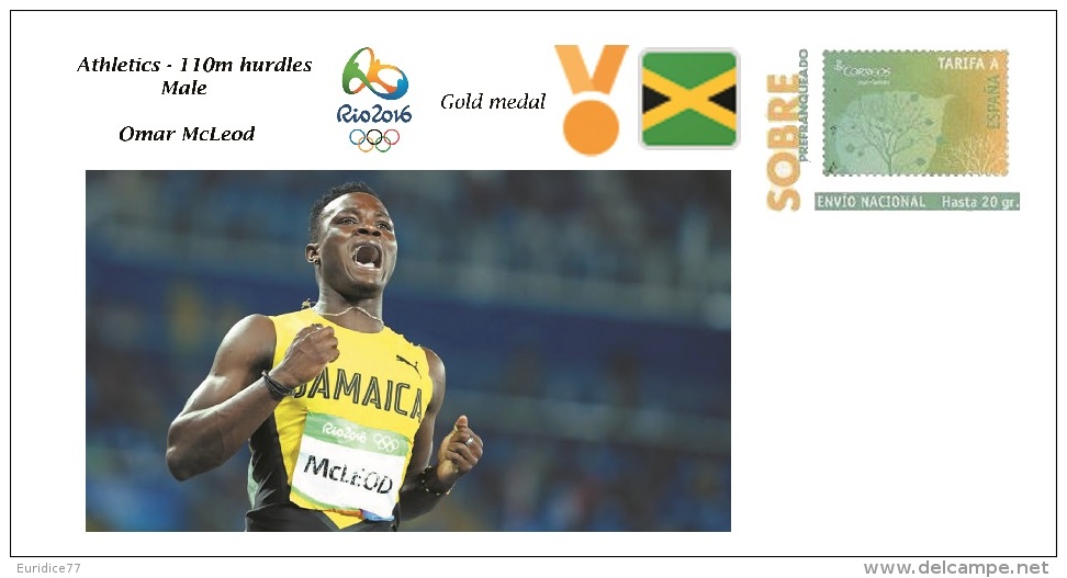 Spain 2016 - Olympic Games Rio 2016 - Gold Medal Athletics Male Jamaica Cover - Otros & Sin Clasificación