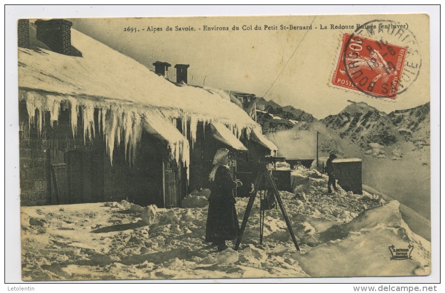 CPA: 73 - ALPES DE SAVOIE -  ENVIRONS DU COL DU PETIT St BERNARD - LA REDOUTE RUINÉE (EN HIVER) - - Sonstige & Ohne Zuordnung