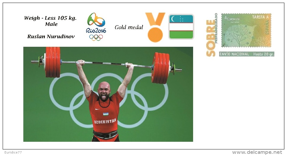 Spain 2016 - Olympic Games Rio 2016 - Gold Medal Weigh Uzbekistan Cover - Otros & Sin Clasificación