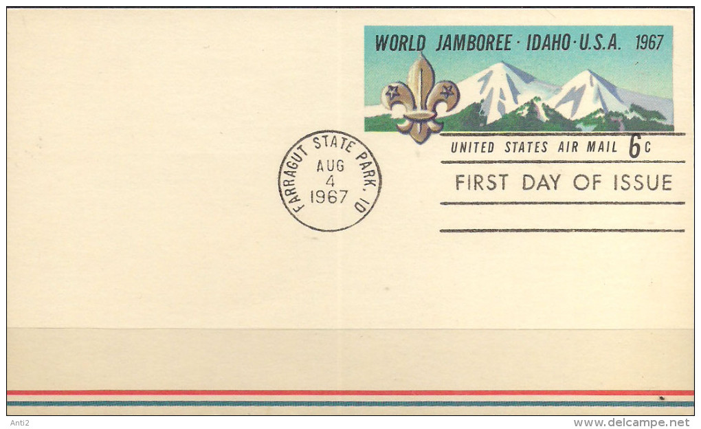 USA 1967 World Jamboree - Idaho USA, Cancelled(o) - Cartes Souvenir