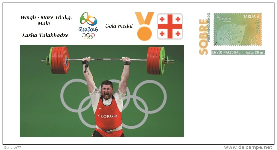 Spain 2016 - Olympic Games Rio 2016 - Gold Medal Weigh Georgia Cover - Otros & Sin Clasificación