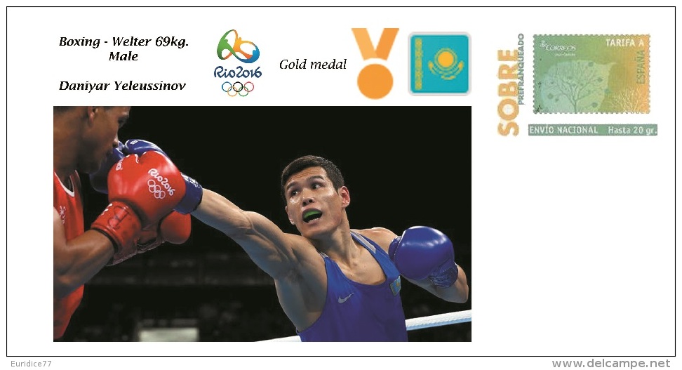 Spain 2016 - Olympic Games Rio 2016 - Gold Medal Boxing Welter Male Kazajistan Cover - Otros & Sin Clasificación