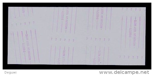 Test Note "BRANDT" D 102771, Testnote, Eins. Druck, RRRR, UNC, 159 X 67 Mm - Sonstige & Ohne Zuordnung