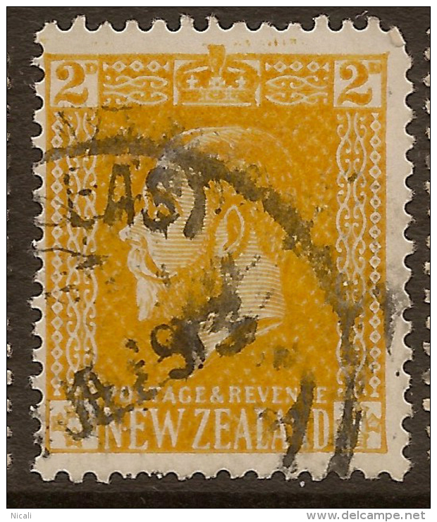 NZ 1915 2d KGV WT P14 SG 451b U #VY213 - Gebraucht