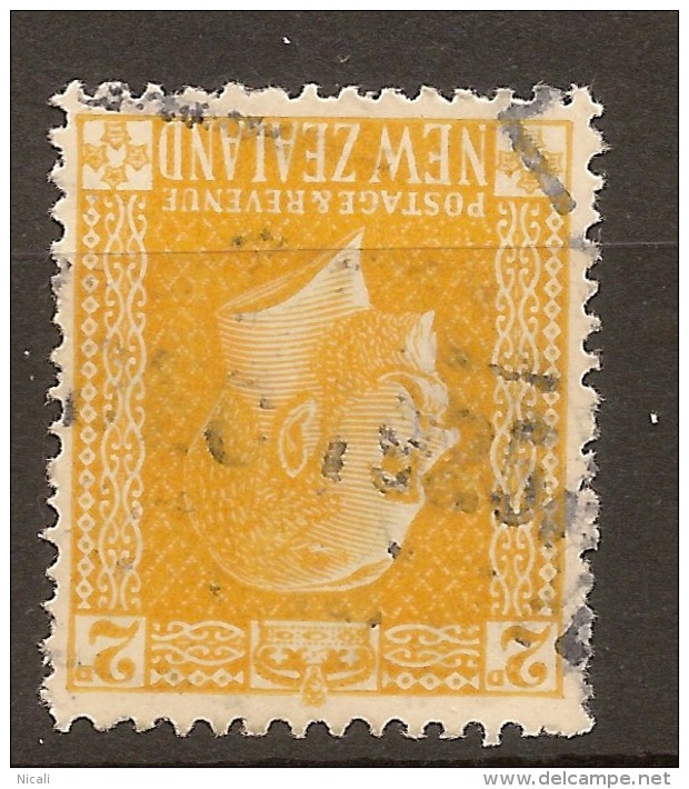 NZ 1915 2d KGV Wmk Lithograph SG 445 U #VY184 - Usati