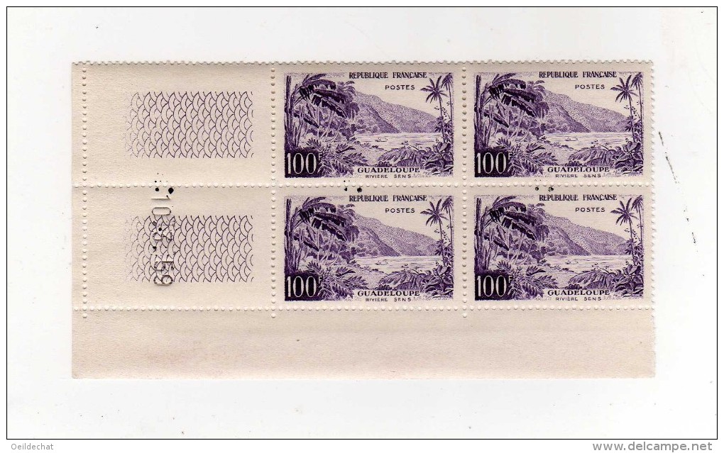 98 - FRANCE  N° 1194 ** Guadeloupe   En Coin Daté - 1950-1959