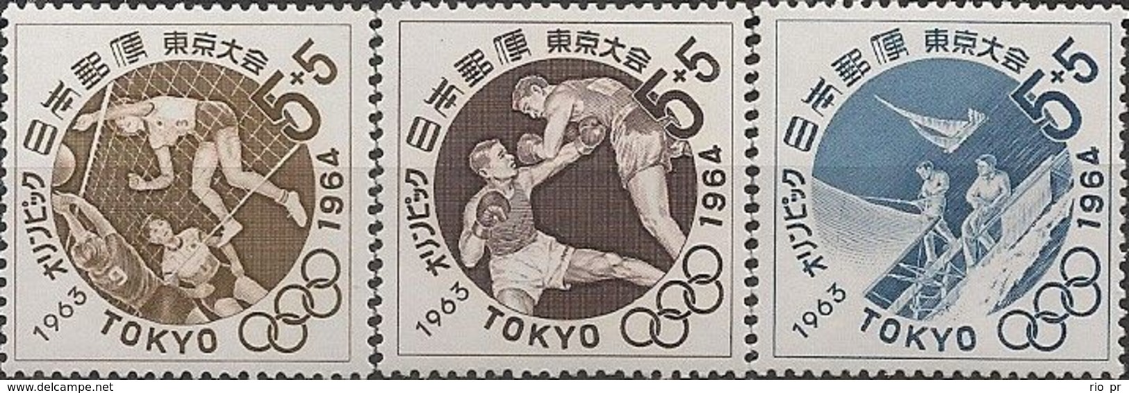JAPAN - COMPLETE SET TOKYO'64 SUMMER OLYMPIC GAMES (4th ISSUE) 1963 - MNH - Summer 1964: Tokyo