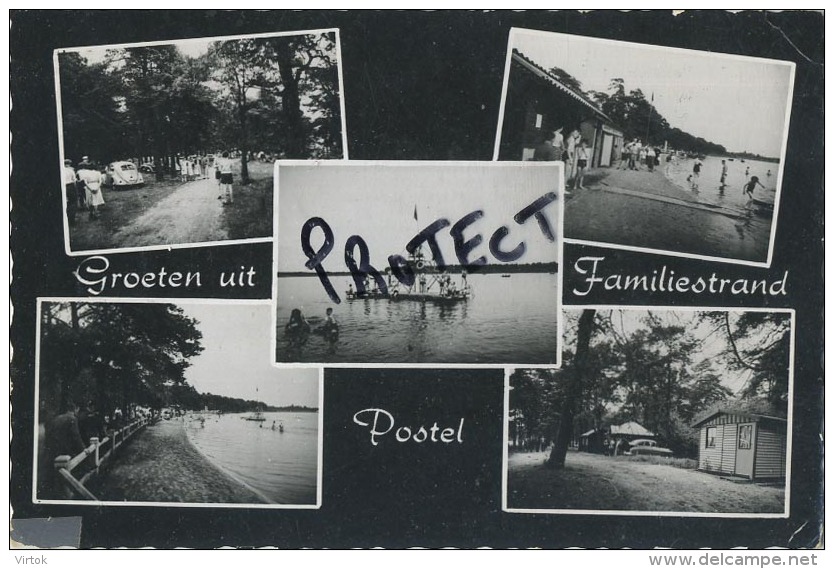 Postel  (  Retie )   Familie Strand   (  Geschreven Kaart Met Zegel ) - Retie