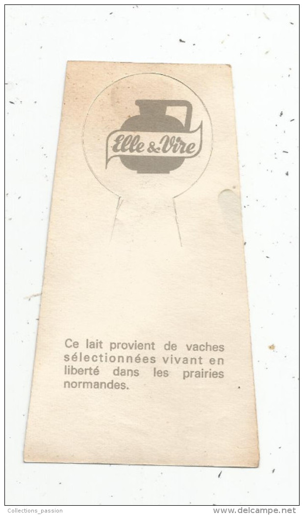 étiquette , Lait Stérilisé Homogeneise De NORMANDIE , ELLE & VIRE , Demi - écrémé , 2 Scans - Autres & Non Classés