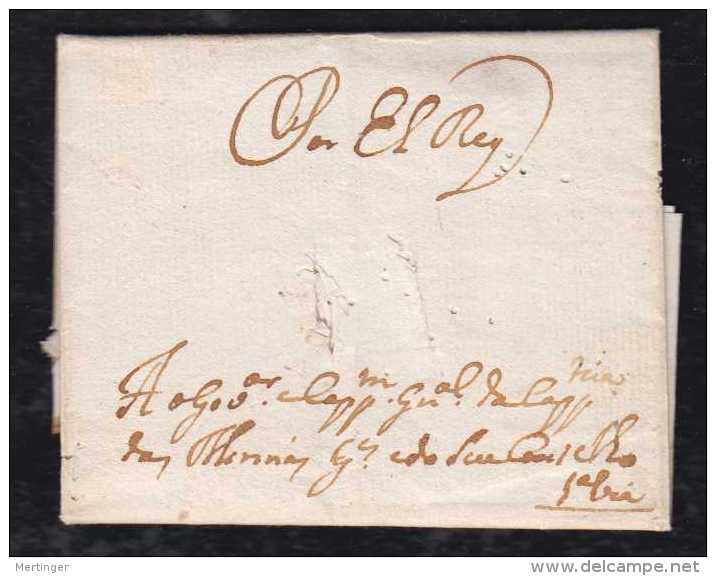 Brazil Brasil 1771 Por El Rey Cover From King Dom Jose I - Préphilatélie