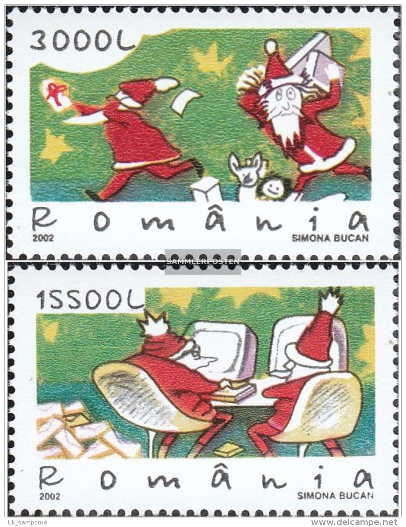 Romania 5698-5699 (complete.issue.) Unmounted Mint / Never Hinged  2002 Christmas - Nuevos