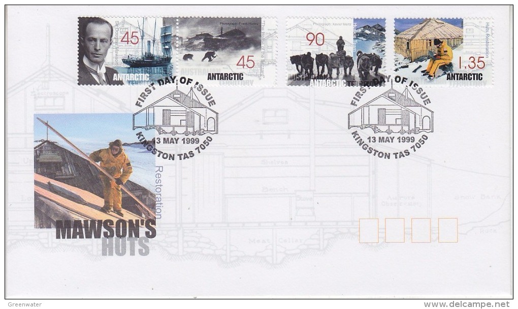 AAT 1999 Mawson´s Hut Restoration 4v FDC  (31789) - FDC