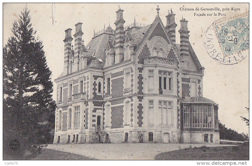 Environs D'Aigre 16 - Château De Germeville - Façade Sur Le Parc - Autres & Non Classés