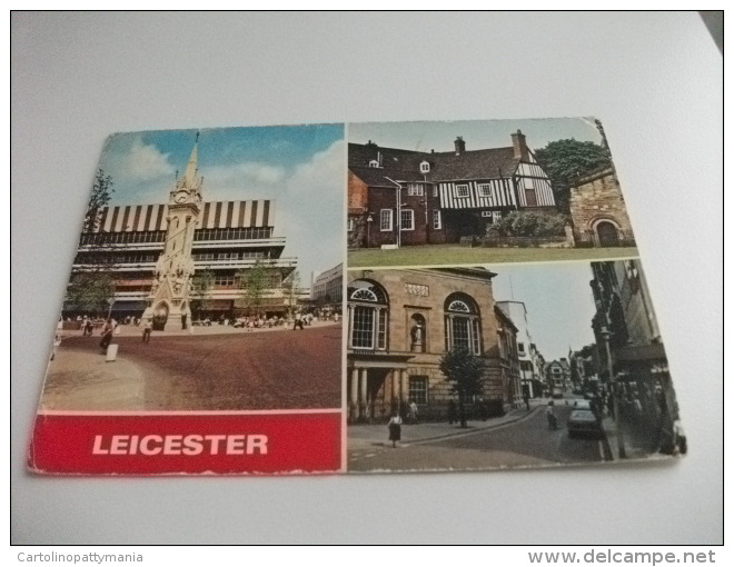 STORIA POSTALE FRANCOBOLLO COMMEMORATIVO U.K. LEICESTER VEDUTINE - Leicester