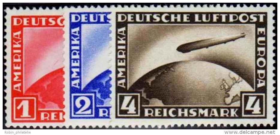 N°35 /37 Zeppelin 3 Valeurs   Qualité:** Cote:500&euro; - Other & Unclassified