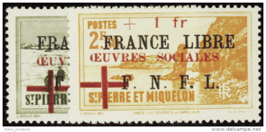 N°310 /311 France Libre 2 Valeurs   Qualité:* Cote:200&euro; - Other & Unclassified