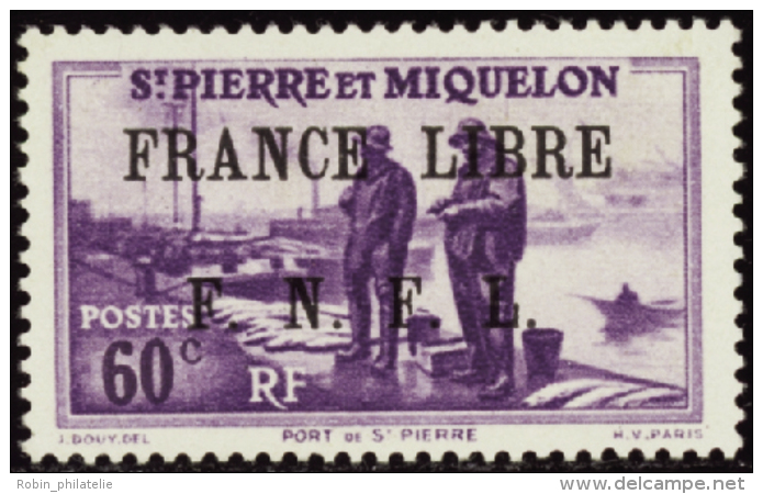 N°258 France Libre 60c Violet   Qualité:** Cote:1260&euro; - Altri & Non Classificati