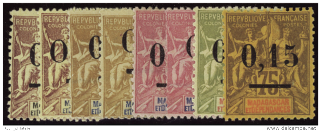 N°51 /55 Types I Et II 8 Valeurs   Qualité:* Cote:105&euro; - Other & Unclassified