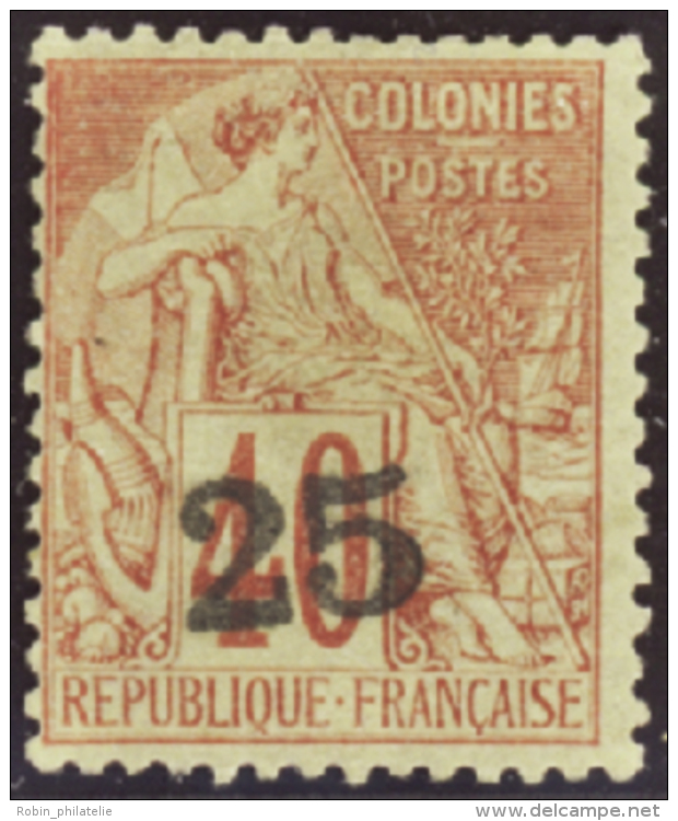 N°3 25 Sur 40c Rouge-orange   Qualité:* Cote:800&euro; - Other & Unclassified