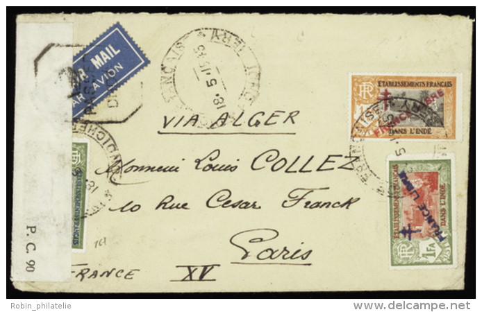 N°161 /162/167 France Libre 3 Valeurs Sur Lettre TB   Qualité:OBL Cote:255&euro; - Other & Unclassified