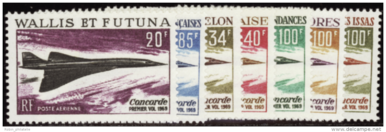 N°1969 Concorde 7 Valeurs TOM   Qualité:** Cote:304&euro; - Altri & Non Classificati