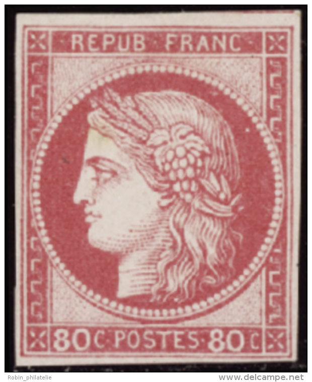 N°21 80c Rose   Qualité:* Cote:700&euro; - Other & Unclassified