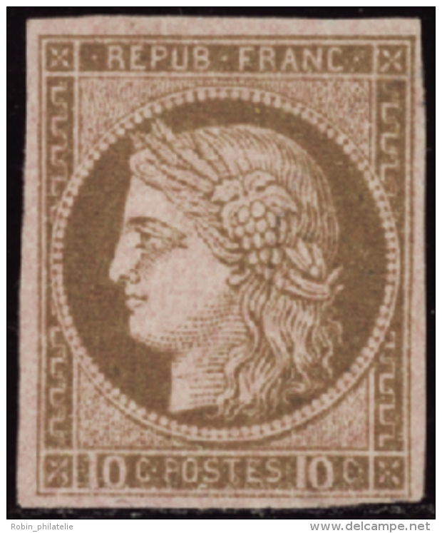 N°18 10c Brun Sur Rose   Qualité:* Cote:280&euro; - Autres & Non Classés