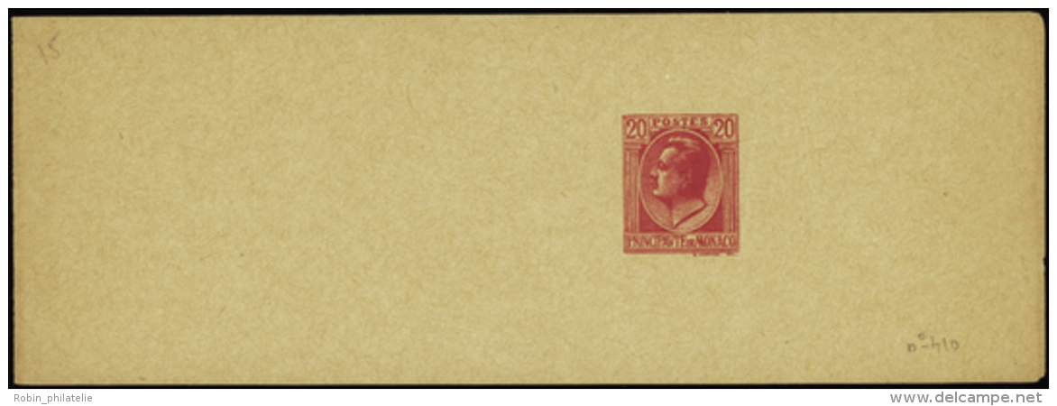 N°410 Prince Louis II 20c Carmin Bande Journal   Qualité: Cote:155&euro; - Altri & Non Classificati