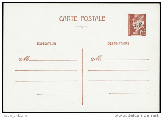 N°0 Tours-Gare Entier Postal 1f20 Pétain   Qualité: Cote:100&euro; - Altri & Non Classificati