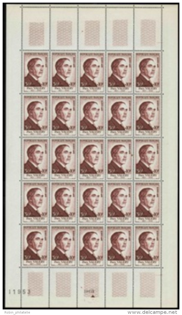 N°989 /994 Célébrités 6 Valeurs En Feuille De 25 Timbres   Qualité:** Cote:4650&euro; - Other & Unclassified