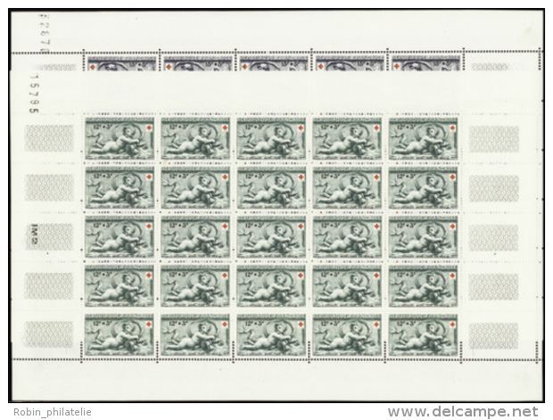 N°937 /938 Croix-rouge 1952  2 Feuilles De 25 Timbres   Qualité:** Cote:300&euro; - Other & Unclassified