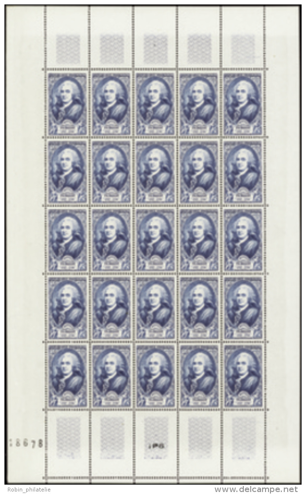 N°853 /858 Célébrités 6 Feuilles De 25 Timbres   Qualité:** Cote:775&euro; - Altri & Non Classificati